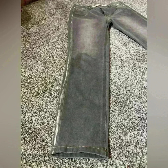 Soft Surroundings Ultimate Denim High-rise Foil Skinny Jeans Size 4 Gray - Picture 2 of 11